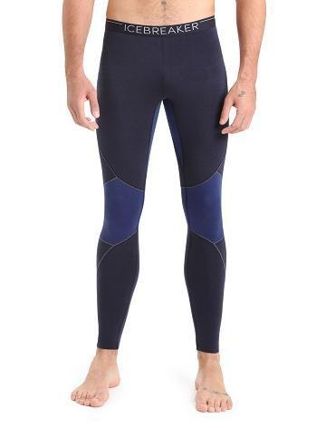 Icebreaker BodyfitZone™ Merino 260 Zone Thermal Leggings Férfi Base Layers Sötétkék Királykék Sötétkék | HU 1392WNBY